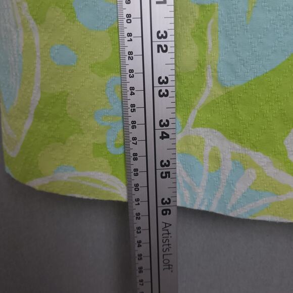 Lilly Pulitzer Women's Strap Shift Dress Floral Green, Blue & White Floral Print - Picture 14 of 14